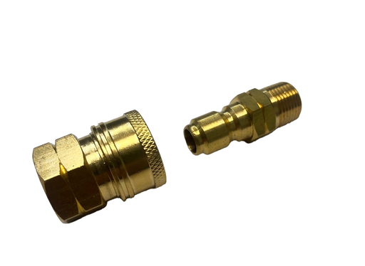 3/8" Brass Quick Disconnect Set