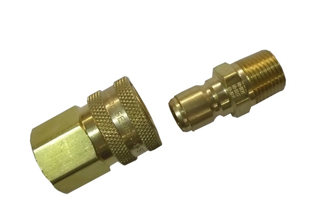quick connects for herbicide hose 1/2" Brass Quick Disconnect Set